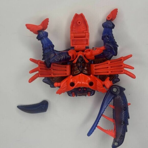 Razorclaw Parts TRANSFORMERS Beast Wars INCOMPLETE with Gun 1996 Kenner crab - Picture 2 of 4